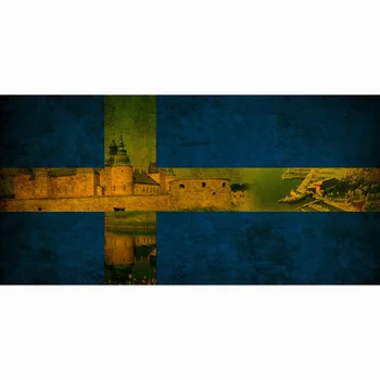 Paplūdimio Rankšluosčių 70*140cm Vasarą Švedijos Vėliava Bambuko Pluošto individualus Spausdinimas Vonios Rankšluosčiai Lauke Jogos Kilimėlis Kelionės Antklodė