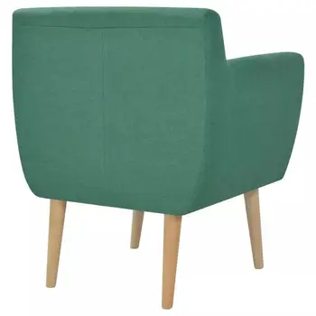 Paprastas Audinys Fotelis 67x59x77cm Žalia/Geltona, Miegamojo Kambarį Minkštos Kėdės, Dekoratyviniai Kėdė Kėdė Naujas Atvykimas