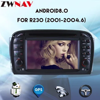 Paramos optinio pluošto stiprintuvo Android 8.0 Automobilių DVD grotuvas, Galvos vienetas Mercedes Benz SL R230 2001-2004 Automobilių GPS Navigacija Radijo