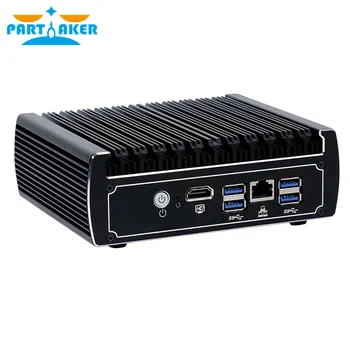 Partaker 6 Ethernet LAN ventiliatoriaus pfsense Mini PC 