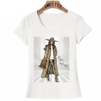 Paryžiaus Couture Spausdinti Atsitiktinis marškinėliai Moterims Topai Vasaros T-Shirt Moteris marškinėliai Mergina Tee Marškinėliai Femme Tees Camiseta Feminina 2018 Naujas