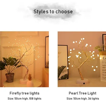 Pasakų Šviesos Pasakų Medis Putojantis Medžio LED Mažai, Naktį Šviesos Vario Viela, Garliava Šviesos Pasakos Šviesos Šalis Atostogų