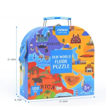 Pasaulio Žemėlapis, Dėlionė Vaikams mokomieji Žaislai Kultūra Geografija Pripažinimo Žaislą Dovanų 100VNT/Set