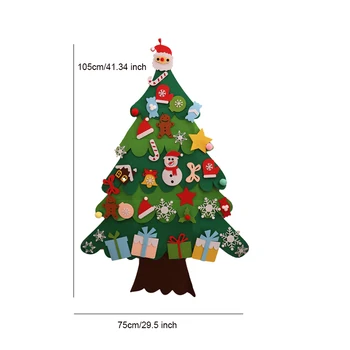 PASIDARYK pats Jaučiau, Kalėdų Eglutė su LED Šviesos NAUJŲJŲ METŲ Vaikams Dovanų Sienos Kabo Ornamentu Dekoravimui Namuose Kalėdų Dovana