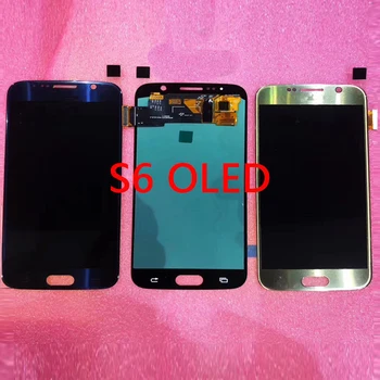 Patikrintas G920F LCD Samsung Galaxy S6 LCD Ekranas Jutiklinis Ekranas Su Rėmu Galaxy S6 G920 G920F LCD Remontas