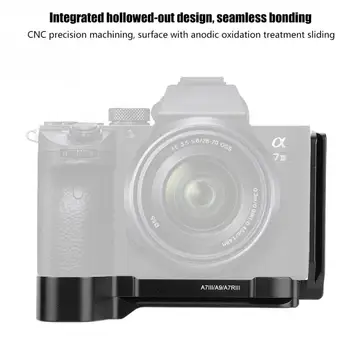 Patvarus, Greitas Išleisti QR L-Formos Fotoaparato Laikiklis Vertikali Rankena Sony A7M3 A7R3 A9 Kameros karšto pardavimo 1/4 trikojo varžtą