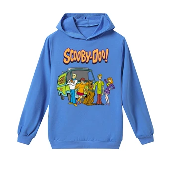 Pavasario, Rudens, Scooby Doo Berniukų Drabužiai Vaikams, Cartoon Hoodies Paauglių Mergaičių Paslaptis Mašina Spausdinti Juokingas Šuo Vaikai Palaidinukė