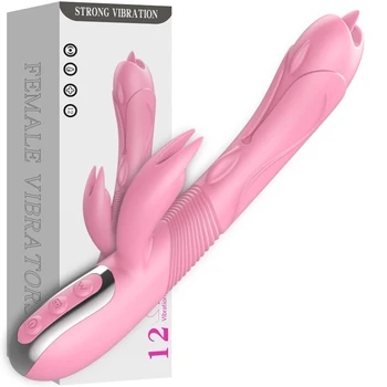 Pažangios šildymo AV Magic wand G spot Rabbit Vibratorius, sekso žaislai, moters Makšties Klitorio stimuliatorius massager Sextoy femme