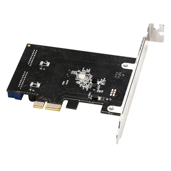 PCI-E Dual USB 3.0 20Pin (19Pin) Sąsaja Plėtros Kortelę ar savaeigis Konverteris Kortelės Prisijungti Priekinio Skydelio Kompiuterio