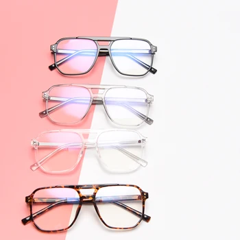Peekaboo didelis optiniai akinių rėmeliai moterų, juoda skaidri tr90 vyrų aikštė akiniai vyrams aukštos kokybės, skaidraus lęšio acetatas