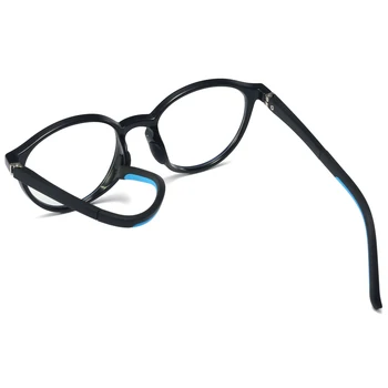 Peekaboo mėlynos šviesos blokavimas apvalus rėmo akiniai vaikams mergaitės berniukai tr90 skaidrūs akiniai trumparegystė priedai studentams