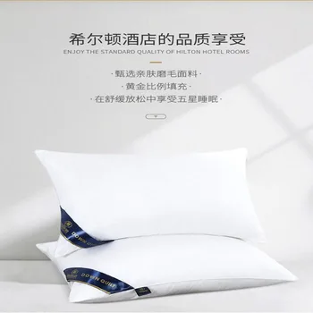 Penkių žvaigždučių viešbutis plunksnų pagalvę aksomo, mažos, vidutinės ir didelės pagalvės matinis sutirštės mašina galima skalbti pagalvės core