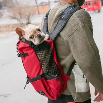 Pet kuprinė outcropped pečių šuo kuprinė lauko prekybos dviračių kelionės krepšys vidutinių ir didelių tipo šunų kelionės krepšys