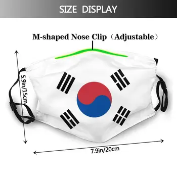 Pietų Korėjos Vėliavos Kaukė Unisex Ne Vienkartinių Anti Migla apsauga nuo dulkių Apsauga Respiratorių su Filtrais