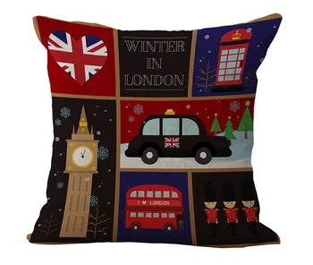 Pigiai, Namų dekoro mesti pagalvės užvalkalą londono stiliaus automobilių soider karių medvilnės skalbiniai, pagalvės dangtelis sofa almofadas