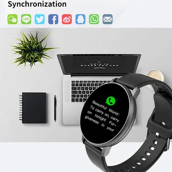Pilnas Touch Smart Watch Vyrų Kraujo Spaudimas Smartwatch Moterų Vandeniui Širdies ritmo Tracker Sporto Laikrodis Žiūrėti 