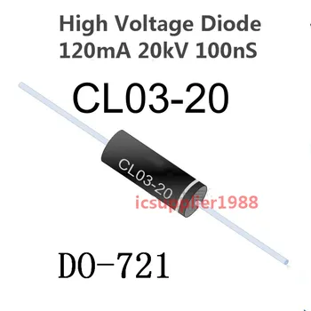 Ping 10VNT/DAUG CL03-20 aukštos įtampos diodas 120mA 20kV 100nS PADARYTI-721