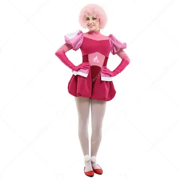 Pink Diamond Cosplay Moterų Helovinas Kostiumas Jumpsuit