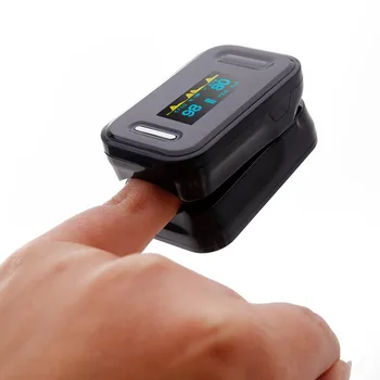 Piršto Pulse Oximeter su Byla Piršto Oximetro De Pulso OLED piršto širdies ritmo monitorius Spalvų OLED Ekranas Alarm Funkcija