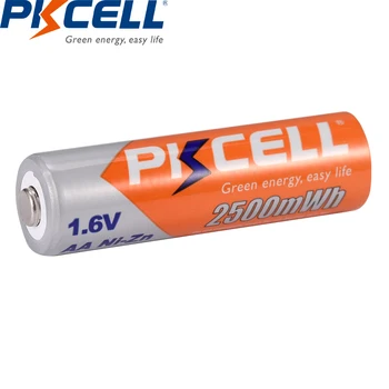 PKCELL 16pcs AA baterijos NIZN AA 2500mWh 1.6 V NI-Zn Įkraunamas Baterijas AA Kamerų Žaislai