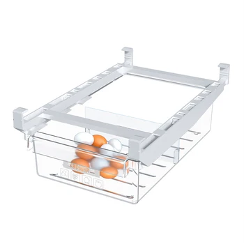 Plastikiniai Aišku, Šaldytuvo Kabo Stalčių Krepšelį Virtuvės Maisto Produktų, Šviežių Vaisių Saugojimo Dėžutė Organizatorius