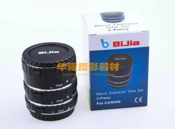 Plastikiniai Fotoaparato Objektyvo Adapteris Automatinis Fokusavimas AF Macro Extension Tube/Žiedo tvirtinimas Canon 1000D 550D 760D 6D 7D 77D 5dII VEIDRODINIAI Fotoaparatai