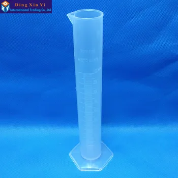 Plastikinis Matavimo Cilindras Laboratorinis Bandymas, Matavimo Kolbą Cilindras 100 ml