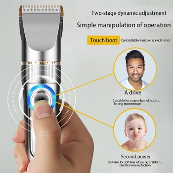 Plaukų Kirpimo mašinėlės Vyrų Belaidžius Plaukų Žoliapjovės Įkrovimo Vyrų Kirpimas Viliojimo Rinkinys su LED Ekranu ir 6 Vadovas Šukos