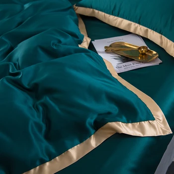 Plauti šilko Patalynės komplektai Twin Karalienė King size Siuvinėjimo Lovos Antklode padengti paklodės/įrengtas lapas lininis set hotel lova rinkinys