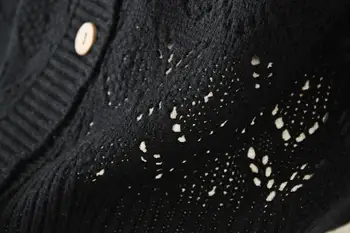 Plius dydžio tuščiaviduris iš V-kaklo, moterų vilnos megztinis liemenė 2020 naujas žiemos atsitiktinis ponios susagstomi megztiniai be rankovių juodos spalvos megztas viršūnes moteris