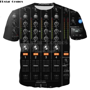 PLstar Kosmosas 2019 Naujas Mados vasaros marškinėliai ploneer DJ muzikos Garso dažnių Spausdinti marškinėlius Vyrams, Moterims, Atsitiktinis, Kietas t shirts