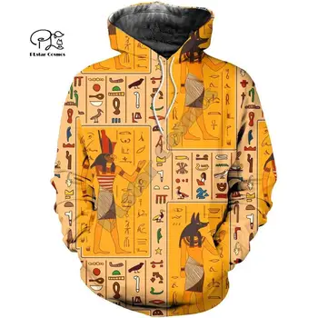 PLstar Kosmosas 3DPrint Senovės Egipto Faraonas Dievas Anubis Vyras/Moteris Unisex Harajuku Streetwear Juokinga Hoodies/Palaidinukė/Striukė/-a3