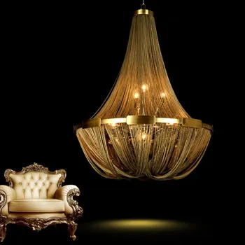 Po šiuolaikinės kūrybos PALĖPĖ kutas grandinės kambarį liustra restoranas miegamojo lempa dvipusis namas villa Lempų apšvietimas