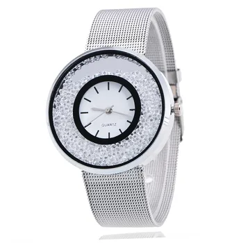 Ponios Sidabro, Nerūdijančio Plieno, Kvarcas Žiūrėti PINBO Luxury Gold Diamond Moterų Laikrodžiai Prekės ženklo Suknelė Laikrodį Relogio Laikrodis Moterims