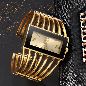 Ponios Visas Nerūdijančio Plieno Aukso Prabangos Prekės Aikštėje Riešo Laikrodžių Unikalaus Dizaino Koncepcija Moterų Apyrankės Žiūrėti reloj mujer