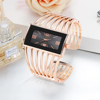 Ponios Visas Nerūdijančio Plieno Aukso Prabangos Prekės Aikštėje Riešo Laikrodžių Unikalaus Dizaino Koncepcija Moterų Apyrankės Žiūrėti reloj mujer