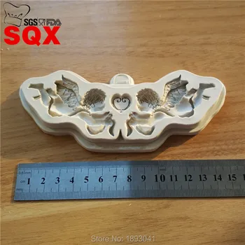 Pora angelas formos silikono torto formą, tortas dekoravimo įrankiai, virtuvės reikmenys SQ16351