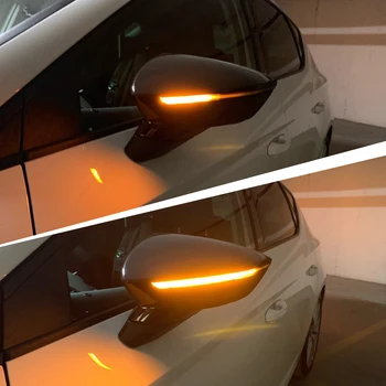 Pora Dinaminis Indikatorių už Seat Leon III 5F Ibiza KJ Arona LED Posūkio Signalo Pusės Veidrodėlio lemputė 2013 2017 2018