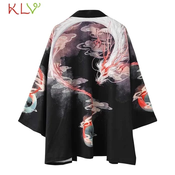 Pora Kimono Megztinis Moterims Vyrai Gėlių Kimono Mujer Ilgai 2019 M. Vasarą Kimonos Plius Dydžio Palaidinė Paplūdimio Harajuku Femininas 19Apr24