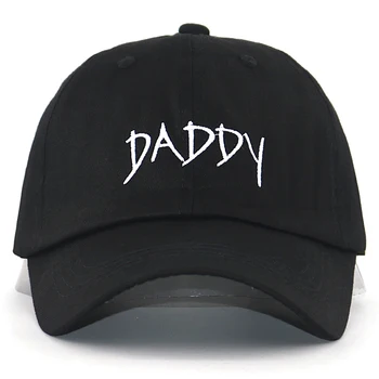 Pora meilužis tėtis skrybėlės medvilnės laišką siuvinėjimo TĖTIS strapback beisbolo kepurės, juoda reguliuojamas hip-hop skrybėlę visi atitiko