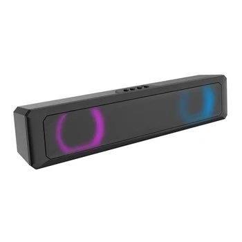 Portable Bluetooth Speaker Belaidžio Vandeniui Lauko Garsiakalbio Paramos AUX TF USB žemų dažnių garsiakalbis Bass Stereo LED Šviesos Garsiakalbis