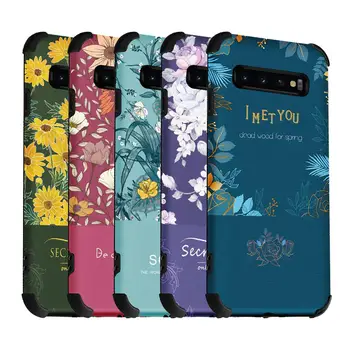 Prabanga 3D Įspausti Soft Telefonas Case Cover for Samsung Galaxy S10Plus Rankomis Dažyti Mielas Mergaičių Atgal Būsto SamsungS10 S 10 S10 Plius