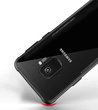 Prabanga Grūdintas Stiklas Case Cover For Samsung Galaxy S9 S9 Plus pastaba 9 10 S10 plius