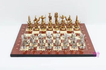 Prabanga Liejimo Šachmatų Rinkinį Egipto Armija Didelių Egipto Faraonas Vario Duomenys Metalo Šachmatų Rinkinį ,