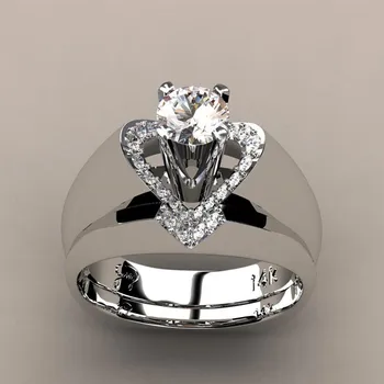 Prabanga Moterų Cirkonis Akmuo Žiedas Nustatyti Unikalų Stilių Crystal Aukso Spalvos Vestuvinius Žiedas Žada Sužadėtuvių Žiedai Moterims