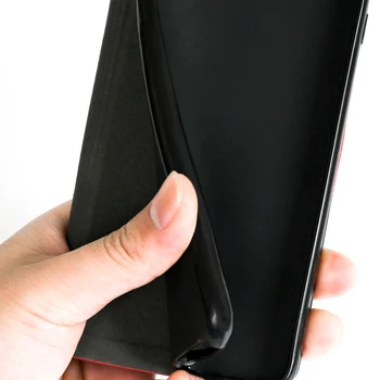 Prabanga PU Odos Atveju Tecno Spark 5 Oro Flip Case For Tecno Spark 5 Oro Telefono dėklas Minkštos TPU Silikoninis Galinio Dangtelio