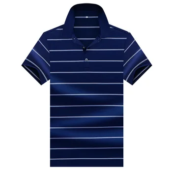 Prabangus, aukštos kokybės dryžuotas atvartas trumpas rankovėmis Polo marškinėliai 2020 metų vasaros naują prekės ženklo drabužių vyrų verslo atsitiktinis POLO marškinėliai 8033