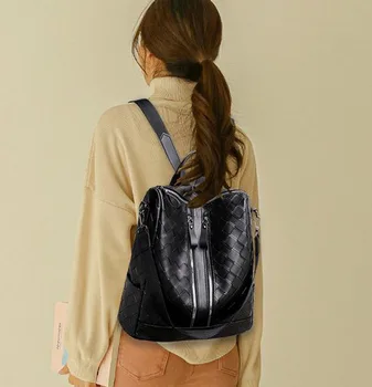 Prabangūs audiniai kuprinė prekės dizaineris mergina, mokyklos maišus daugiafunkcinis užtrauktukas kelionių kuprinė didelės talpos pečių krepšiai maišeliu