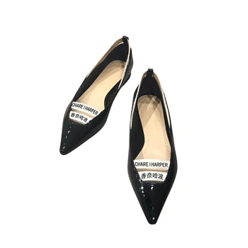 Prancūzijos verslo moterų batai yra labiausiai vertas klasikinio stiliaus 9.5 cm aukščio kulnas, kvadratinė galva, spalvų minkšta oda viršutinė