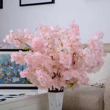 Pranešk apie netikrą Vyšnių Žiedų Gėlių Filialas Begonia Sakura Medžio Kamienas Renginio Vestuvių Medis Deco Dirbtinis Dekoratyvinės Gėlės, Viešbutis
